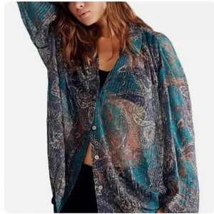 My Best Top Sheer Paisley Tunic- Free People
